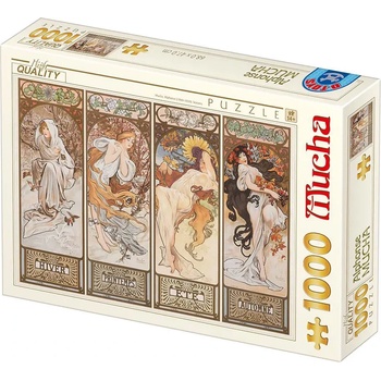 D-Toys - Puzzle Mucha: Seasons 1000 - 1 000 piese
