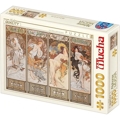 D-Toys - Puzzle Mucha: Seasons 1000 - 1 000 piese