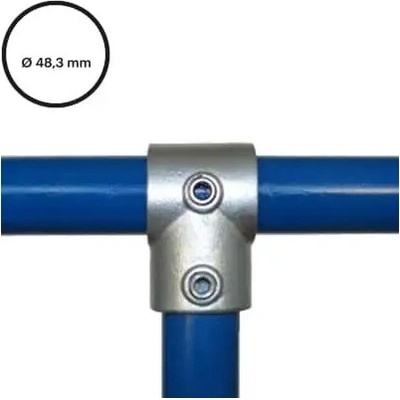 Konstrukční fitinka, spojka ocelových trubek pr. 48,3 mm – odbočka 101-D48