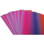 Penword A4 corrugated cardboard rainbow 10pcs