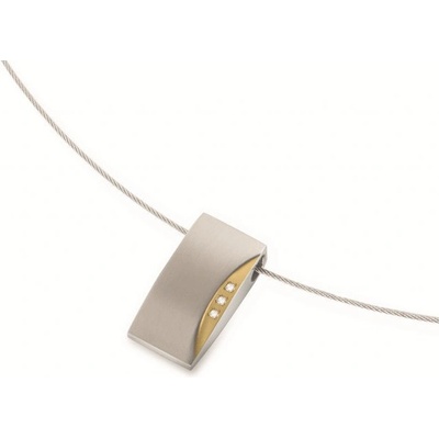 Boccia Titanium Bicolor titánový prívesok s pravými diamantmi 0793-04