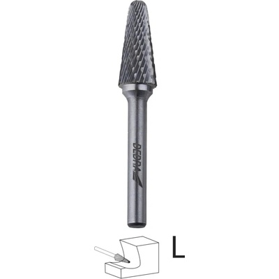DEDRA-EXIM Kónická fréza DEDRA 07F682 L12x28mm, stopka 6mm