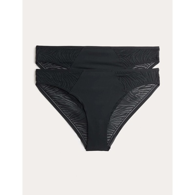 Marks & Spencer Опаковка 3 невидими Body Invisibles дантелени бразилски бикини Marks & Spencer черна Marks & Spencer | Cheren | ЖЕНИ | 8