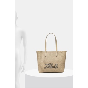 KARL LAGERFELD шопинг чанта дамска от кожа K/SIGNATURE (B2W30205) - answear - 390,97 лв