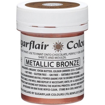 Sugarflair Farba do čokolády Paint Metallic Bronze 35 g