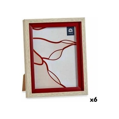 Gift Decor Рамка за снимки 18, 8 x 2 x 24 cm Кристал Червен Дървен Кафяв Пластмаса (6 броя)