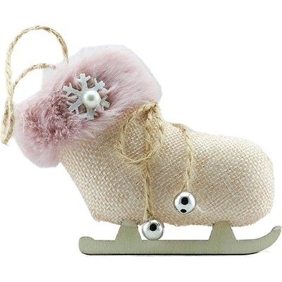 DECOLED Vianočná ozdoba korčuľa 12 × 9 cm