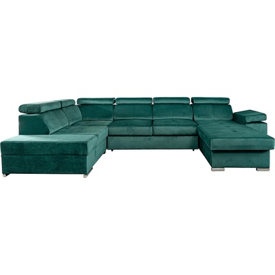 Диван Lamora U изумруд десен