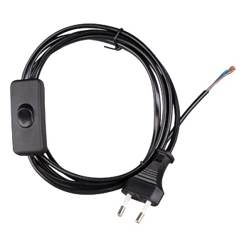 Image 1 of ULTRALUX ЗАХРАНВАЩ КАБЕЛ С ЩЕПСЕЛ И КЛЮЧ ЧЕРeН (zkstkb)