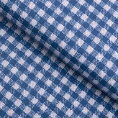 PVC obrus Modro-biela vzorovaná kocka 12x12 mm PV-173 - metráž š. 140 cm