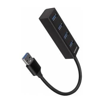 AXAGON Хъб USB Axagon HUE-M1A, 4x порта, 4x USB 3.2 Type A, черен, HUE-M1A