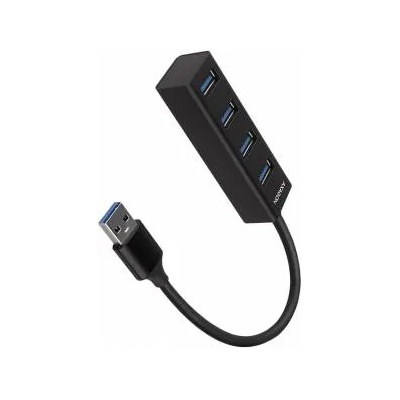 AXAGON Хъб USB Axagon HUE-M1A, 4x порта, 4x USB 3.2 Type A, черен, HUE-M1A