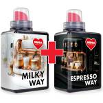 Dedra ESPRESSO WAY + MILKY WAY | Комплект за почистване на кафе машини | 2× 500 мл