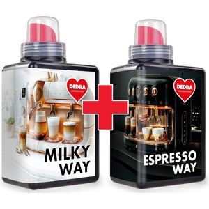 Dedra ESPRESSO WAY + MILKY WAY | Комплект за почистване на кафе машини | 2× 500 мл
