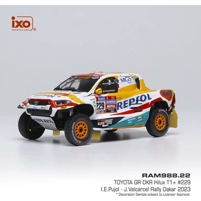 Toyota GR DKR Hilux T1+ Rally Dakar 2023 229 Pujol Valcarcel IXO 1:43
