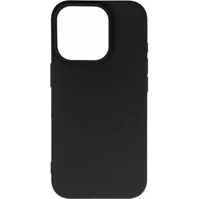 HQWear Съвместим с MagSafe течен силиконов калъф за iPhone 17 Pro - черен (5907769380440)