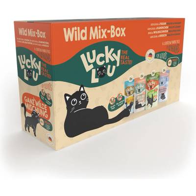 Zkušební mix Lucky Lou Adult 12 x 125 g Wild Mix