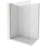 Mexen Kioto-X L стена за душ Walk-in 80 x 200 cm, прозрачна 10 mm, златна - 800-080-107-50-00-X (800-080-107-50-00-X)