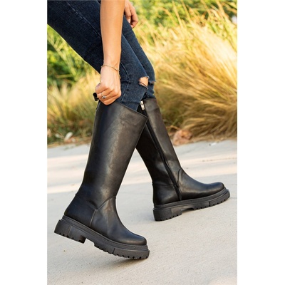 Moda Trend Дамски ботуши - Черни #359143 (359143_Черно)