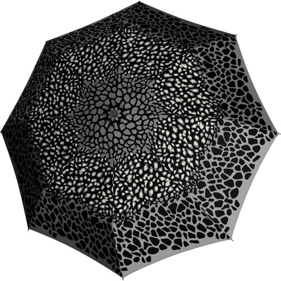 Knirps T.760 animal stone elegantní holový vystřelovací deštník šedý