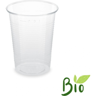 Wimex Pohár priehľadný 0,2 l PLA BIO O 70 mm