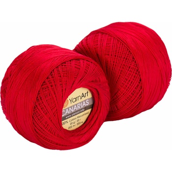 YARNART Canarias 6328 Red Плетене на една кука прежда (Canarias 6328)