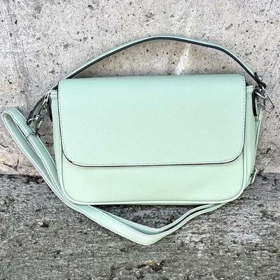 Zelenkavá kabelka crossbody POETS