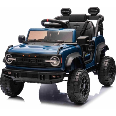Лицензиран Ford Bronco 12V Акумулаторен Джип, Син, Задно Задвижване, Литиева Батерия, Висок Просвет, Широка Седалка, Задно Окачване, 2.4 GHz Дистанционно, MP3 Плейър с USB и LED Светли (25536655)