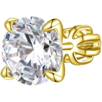 Olivie stříbrná náušnice PIPPI GOLD 8768