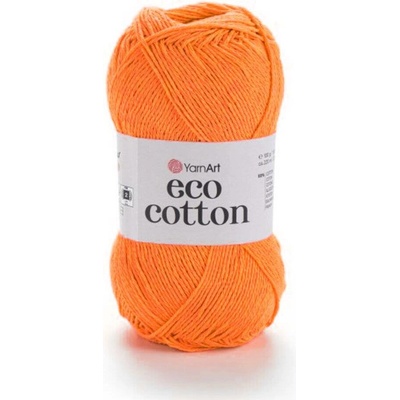 Yarn Art příze Eco Cotton 800 ostrá oranžová