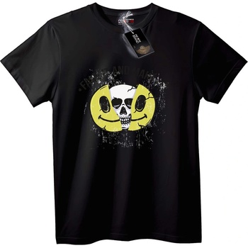 NOONEBRAND Тениска Череп & Усмивка - 5XL, White
