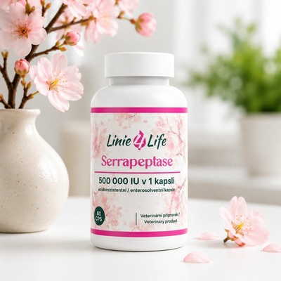 Linie4Life Serrapeptase 500 000 SPU v 1 kapsule 60 dní
