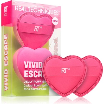 Real Techniques Vivid Escape All About that Base Puff Set гъба за фон дьо тен 2 бр