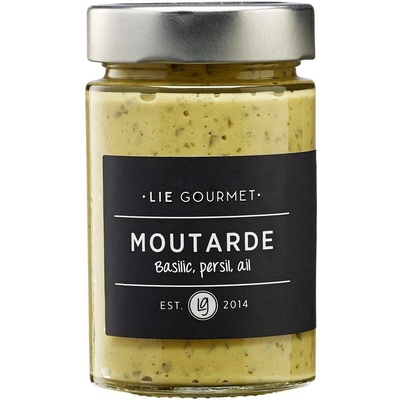 LIE GOURMET Krémová hořčice s bazalkou petrželí a česnekem 200 g