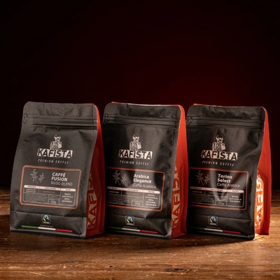 Kafista Výberová káva balíček Pražené v Taliansku Fiartrade SCA 3 x 250 g