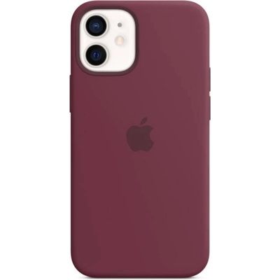 Apple Оригинален гръб Apple Silicone Magsafe Cover for iPhone 12 Mini - Plum, MHKQ3ZE/A