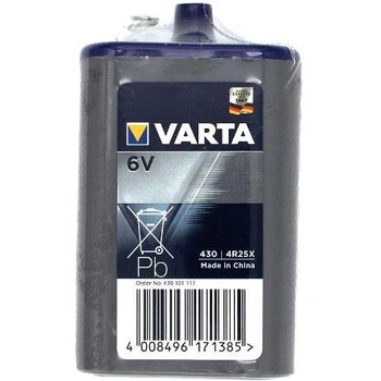 VARTA 4R25, Цинк карбонова батерия, 6V, 7.5Ah, 1 бр. в опаковка (VARTA-4R25-6V)