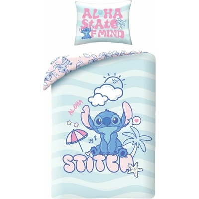Halantex bavlna obliečky Stitch motív Život v pohode 100% bavlna 70x90 140x200