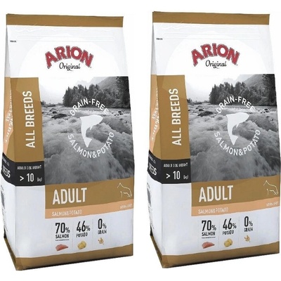 Arion Original Grain-Free Adult Salmon & Potato 2 x 12 kg