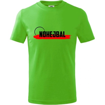 Nohejbal nápis tričko detské Apple Green