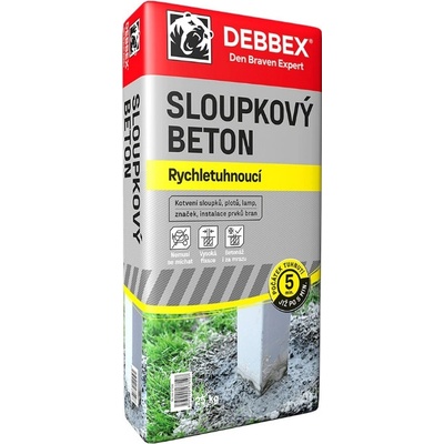 Den Braven Sloupkový beton rychletuhnoucí 25 kg – Zboží Mobilmania