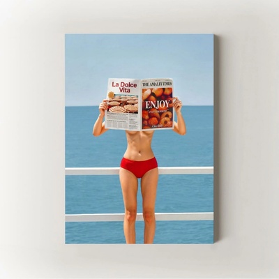 Summer Girl Velikost: 50x70 cm, Rám: Bez Rámu