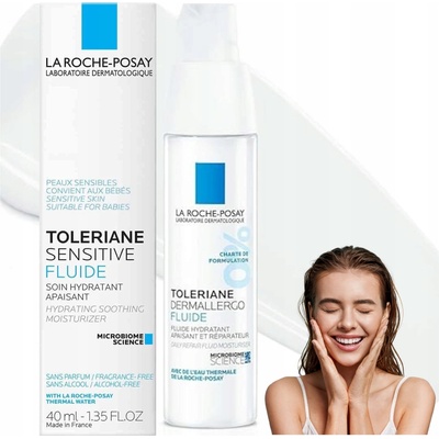 La Roche Posay Denní hydratační fluidní krém pro citlivou pleť Toleriane Dermallergo Fluid Moisturizer 40 ml – Zboží Mobilmania