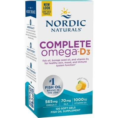 Nordic Naturals Complete Omega-D3 565 mg [120 Гел капсули]