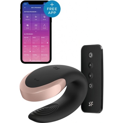 Satisfyer Double Love párový Black 8,3 cm