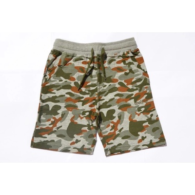 Wolf chlapecké kraťasy maskáče šedá/zelená/hnědá