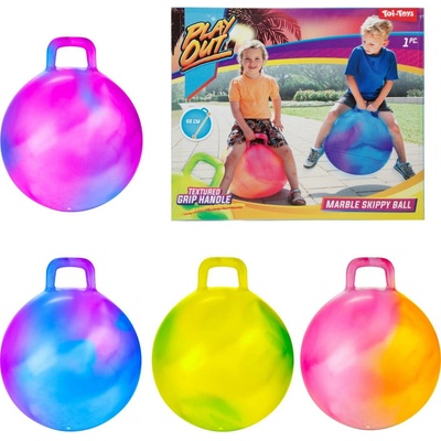 Teddies Míč skákací s úchytem 45 cm mix barev