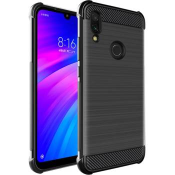 Xiaomi Redmi 7 Удароустойчив IMAK Vega Carbon Fiber Калъф и Протектор