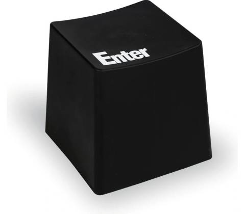 B2B Partner Plastový taburet BUTTON, černý