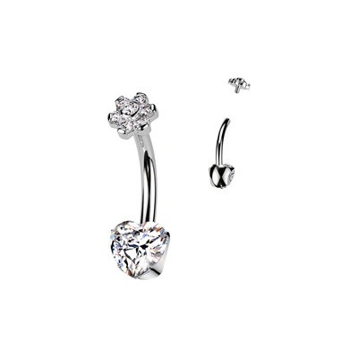 Šperky4U piercing do pupíku titan TIT1427